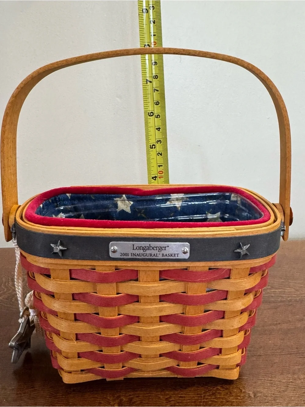 Longaberger Inaugural Basket FAMILY Signed American Patriotic Decor 2001 Retired - Picture 8 of 9
